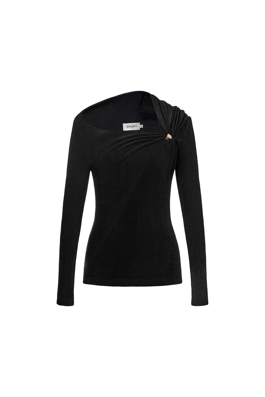 Eleanor Bodycon Cut-Out Knitted Fabric Top Long Sleeved Top Eegen Studio