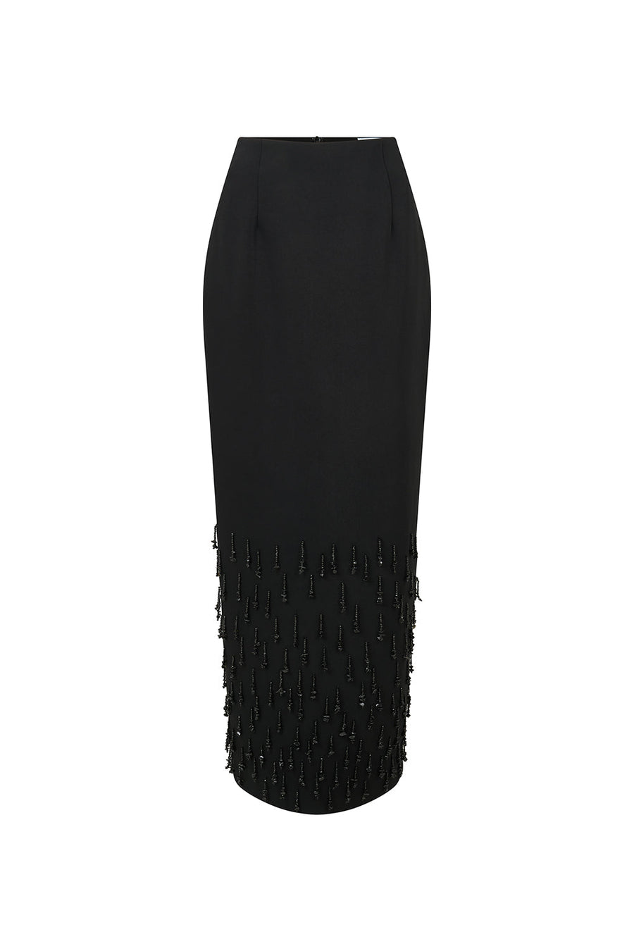 Musie Straight Bead Poly Silk Ankle Length Skirt 1