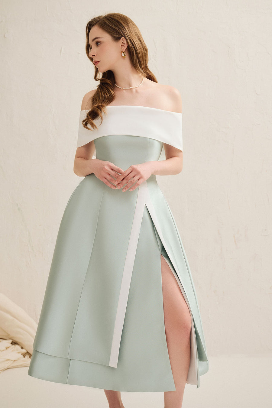 Dakota Off-Shoulder Midi Dress 4