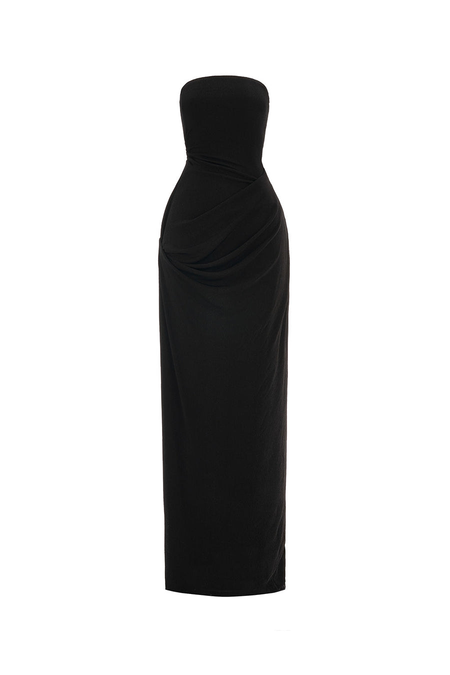 Pansy Sheath Straight Across Neck Elastic Cotton Floor Length Dress 7