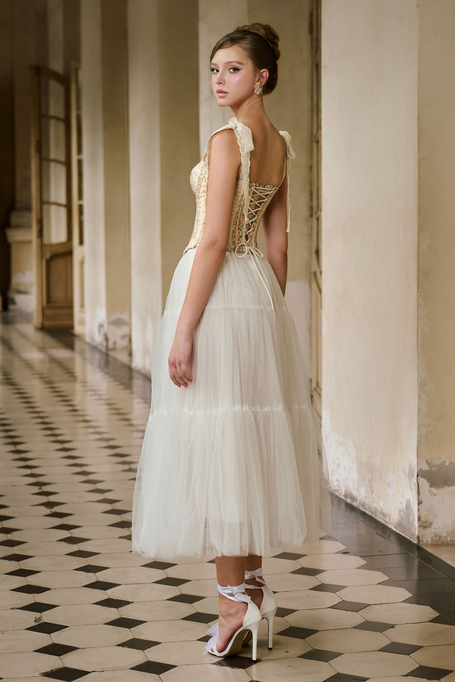 Ivory A-line Skirt 2