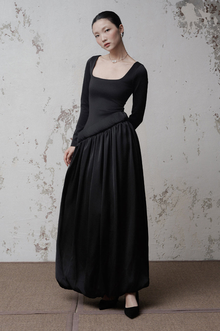 Nela Ruched Maxi Dress 1