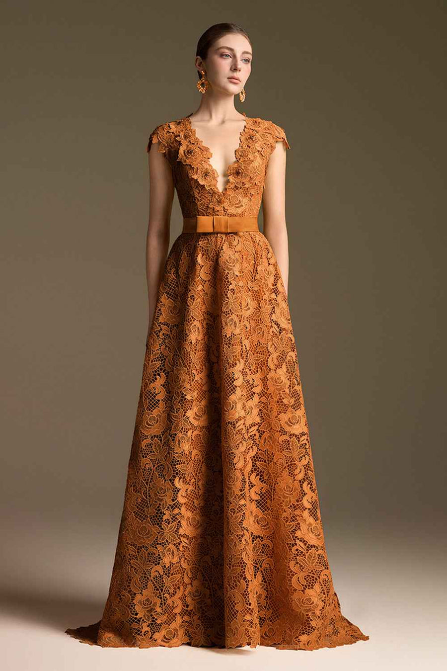 Solène V-Neck Maxi Dress