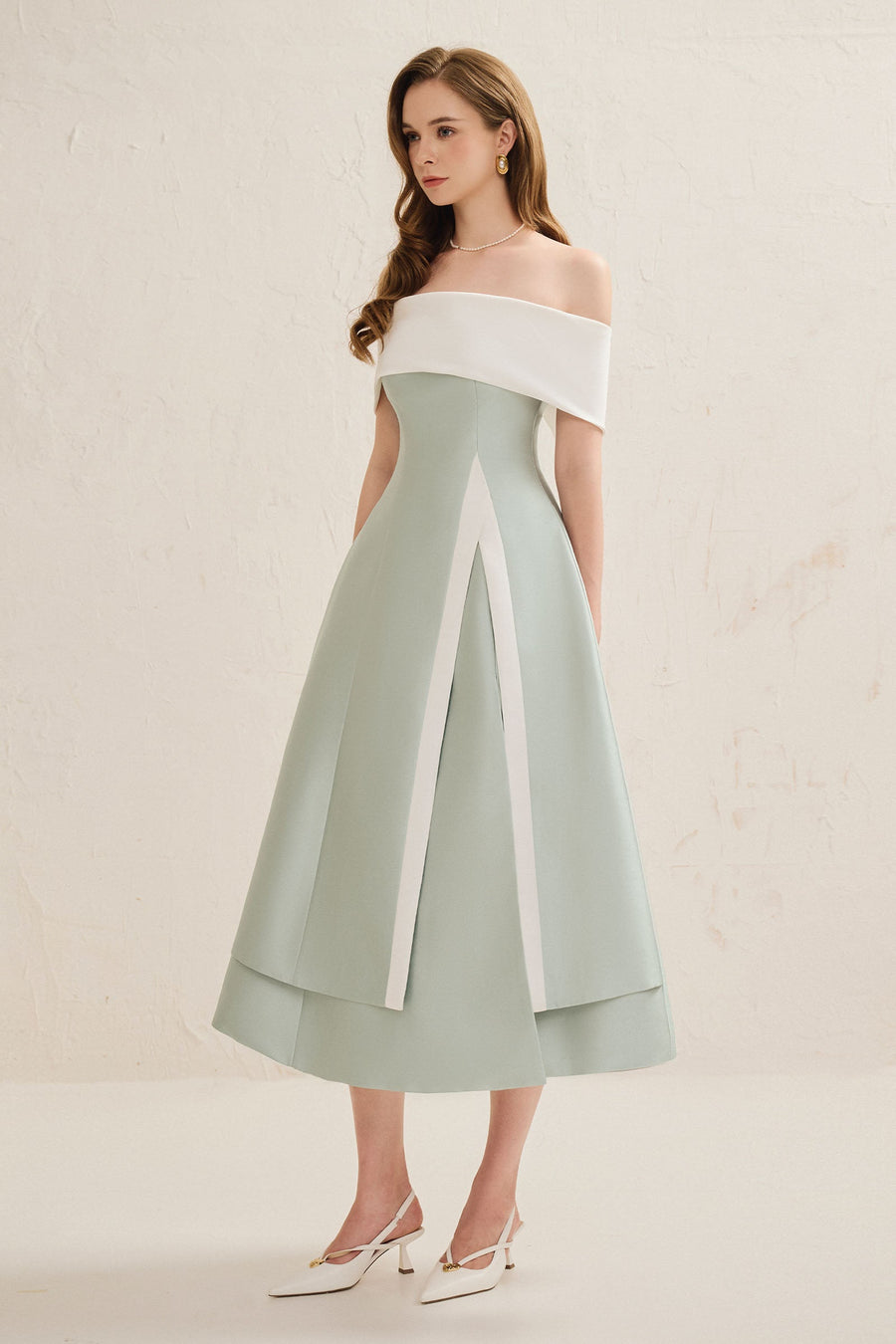 Dakota Off-Shoulder Midi Dress 3