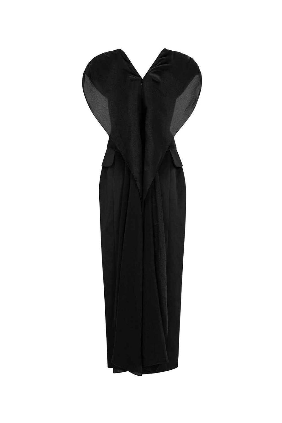 Victoria Sheath V-Neck Chiffon Ankle Length Dress Maxi Dress LaLING
