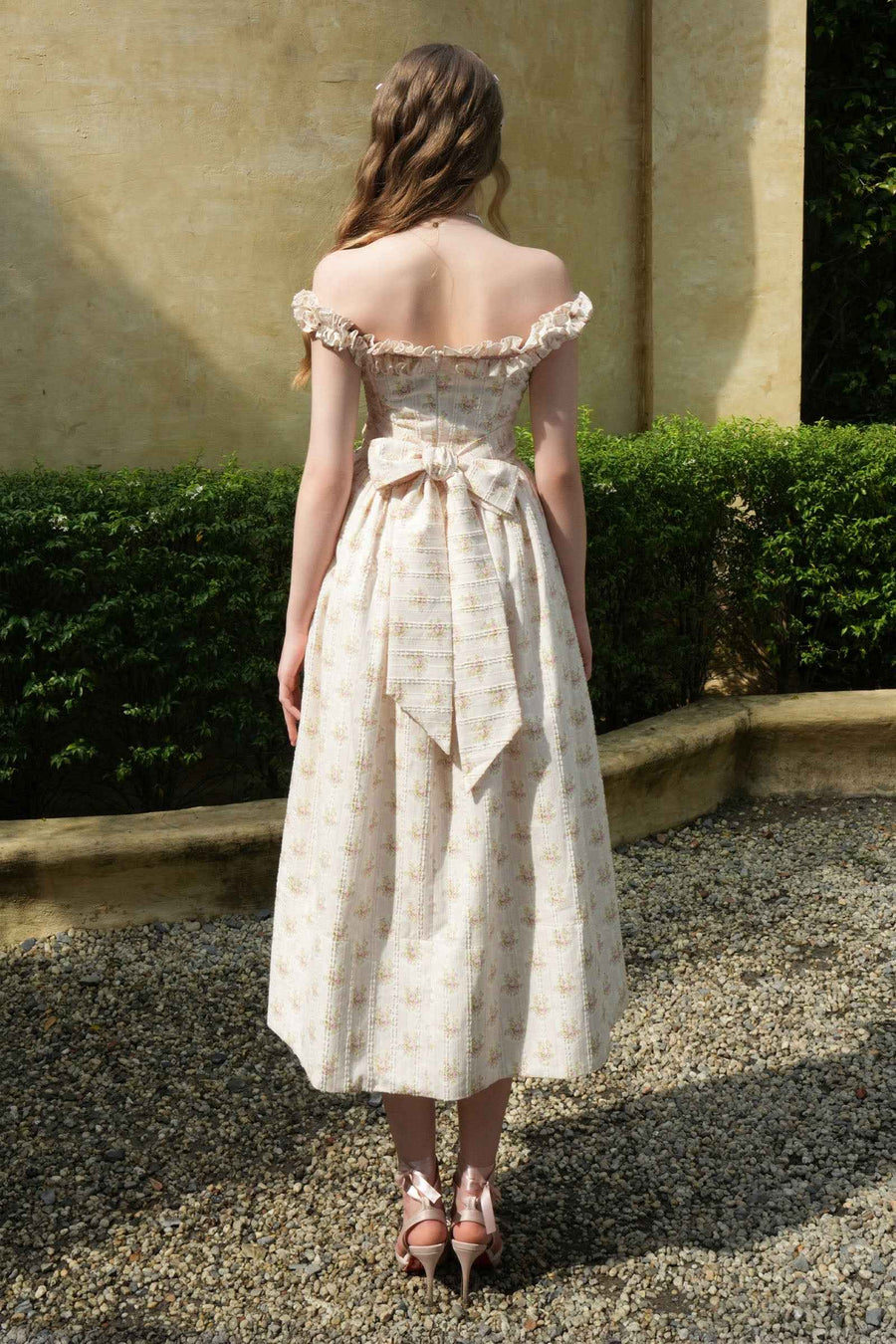 Sharmaine Off-Shoulder Midi Dress