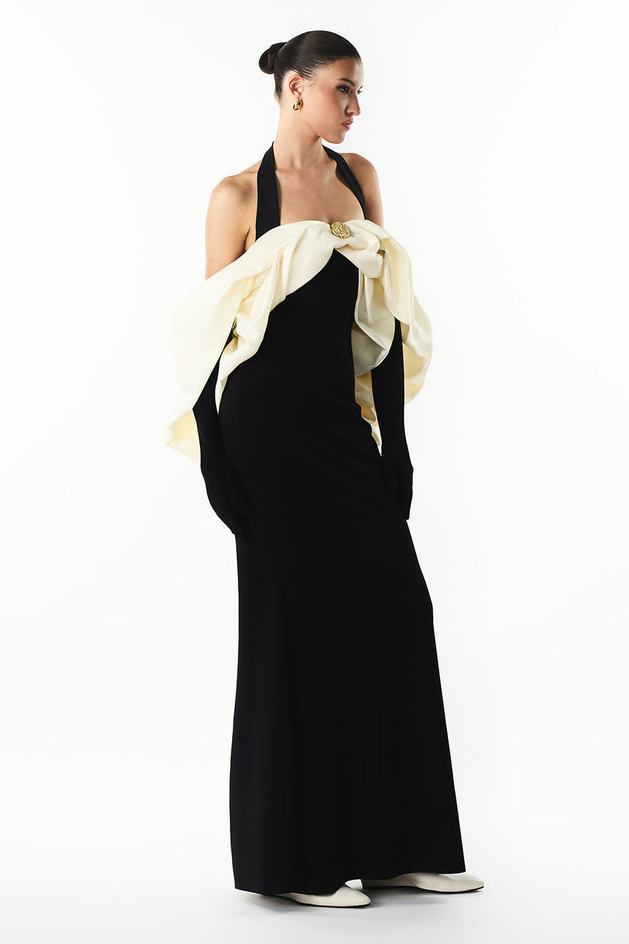 Divora Halter Draped Maxi Dress 6