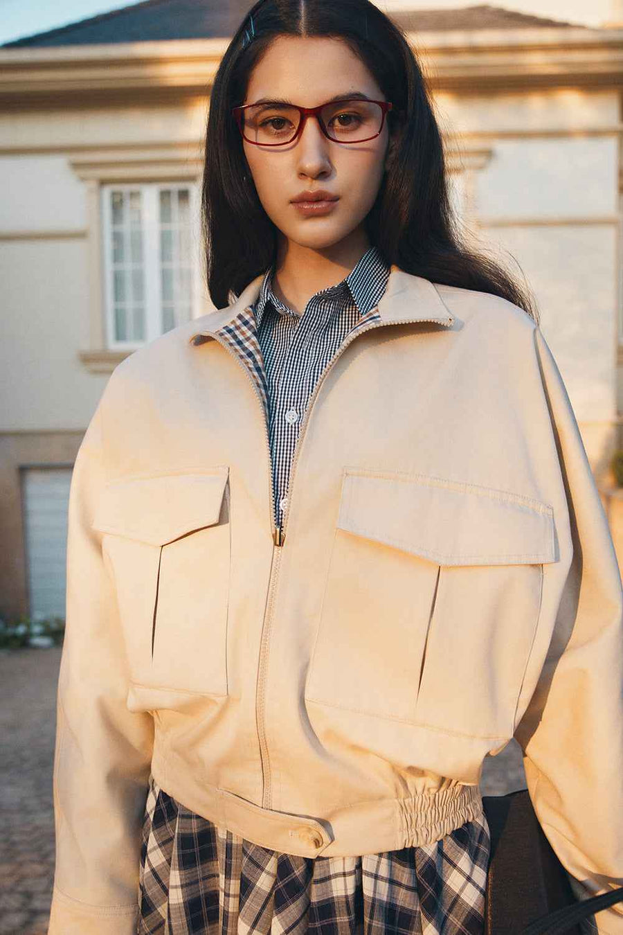 Simone Blouson Cotton Coat
