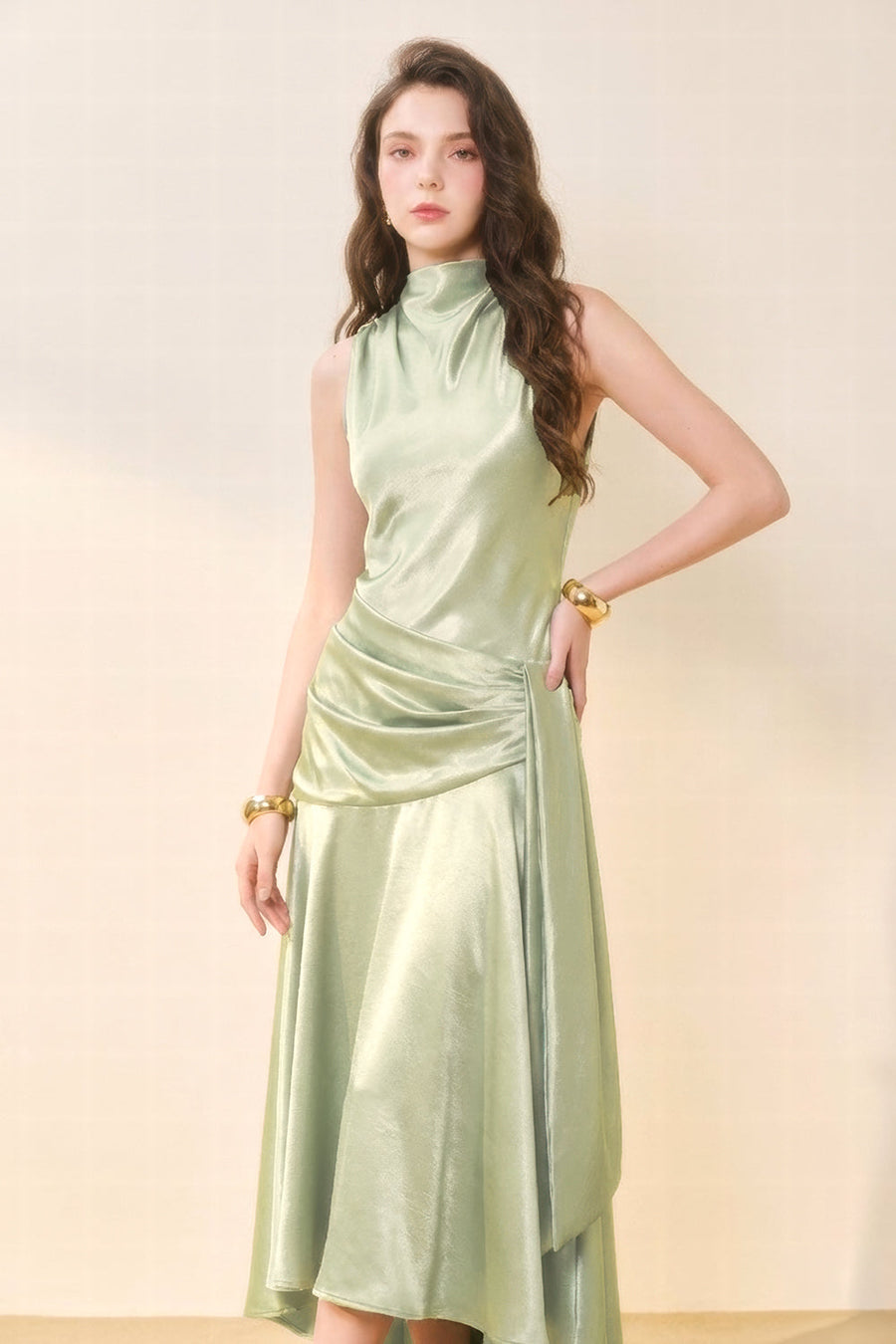 Neri V-Neck Midi Dress 7