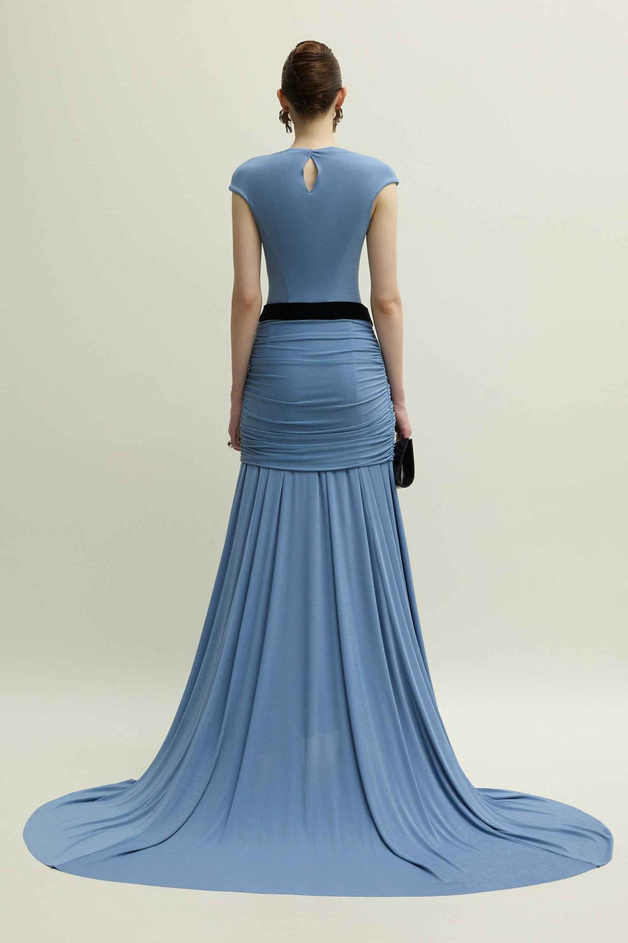 Primrose Cowl Gathering Maxi Dress