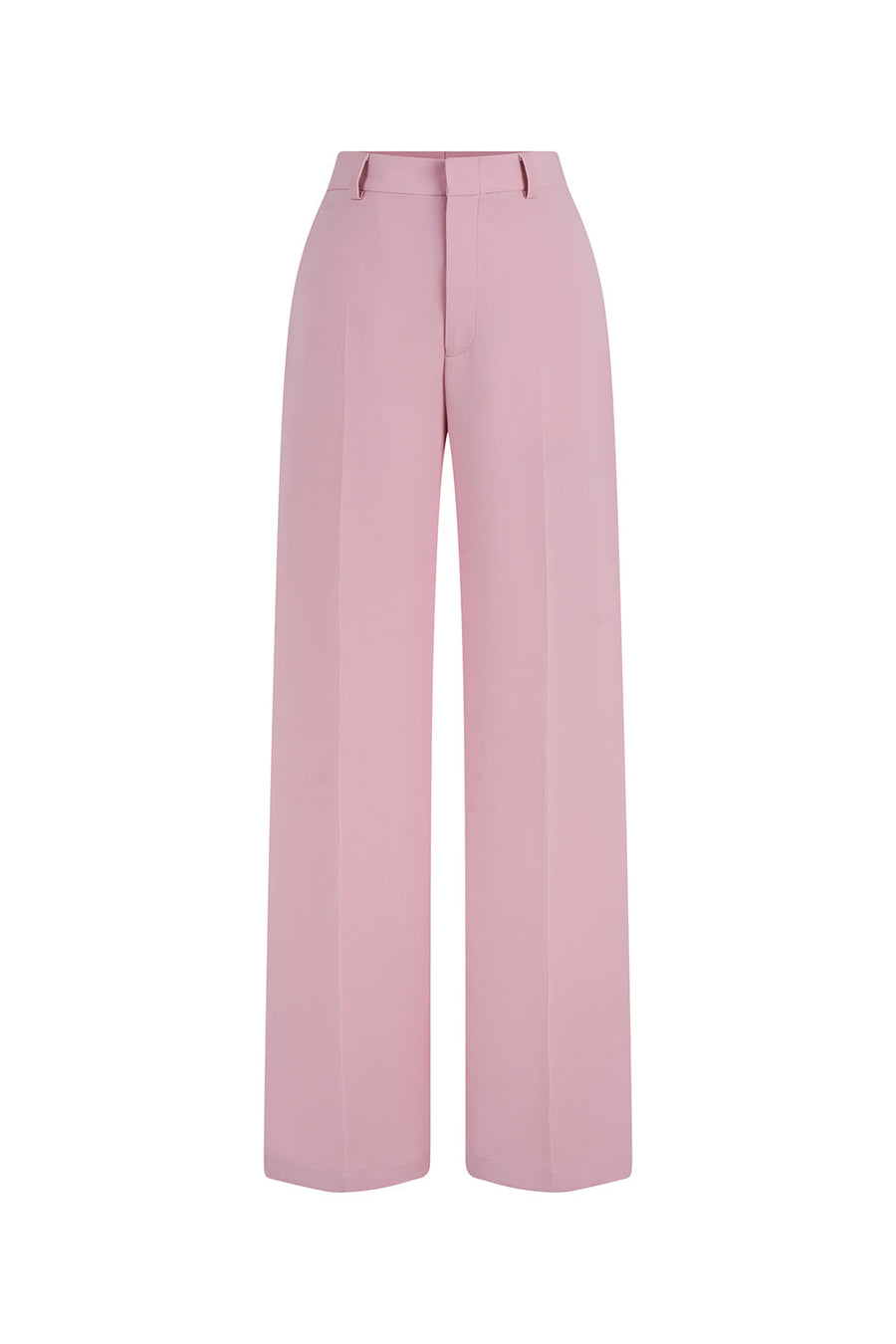 Margot Straight Basic Poly Silk Floor Length Pants 1
