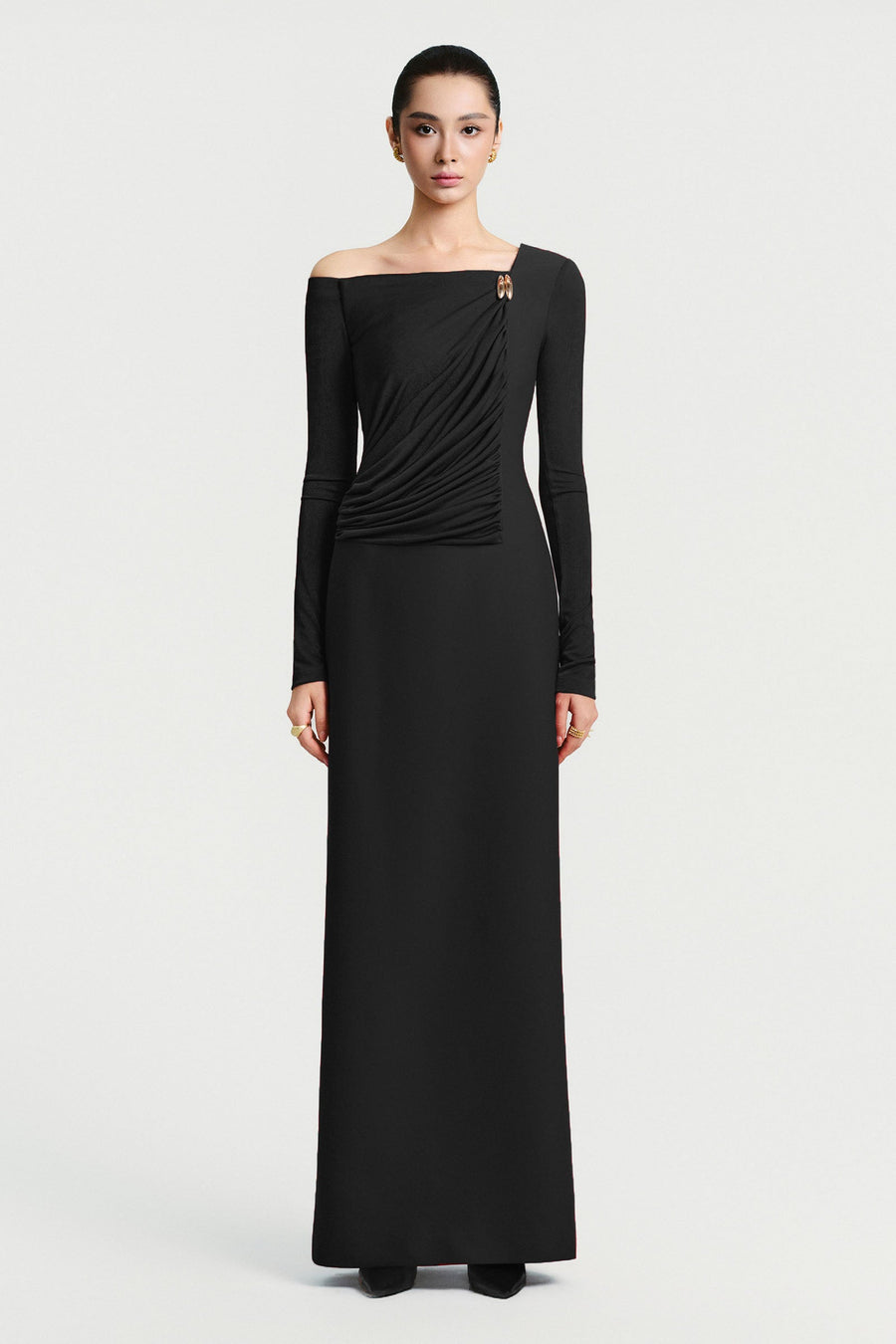 Amelie Ruched Maxi Dress 5