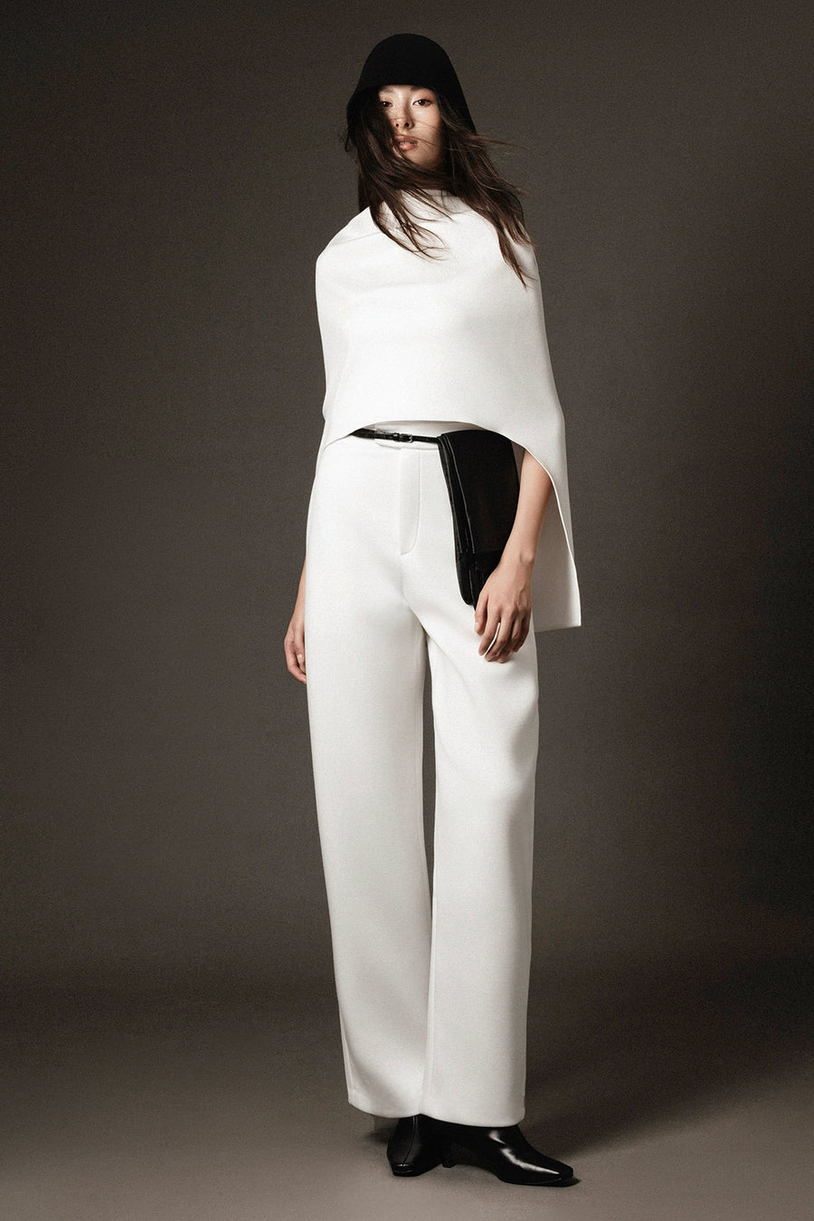Jenny Cape Sleeve Draped Top 1