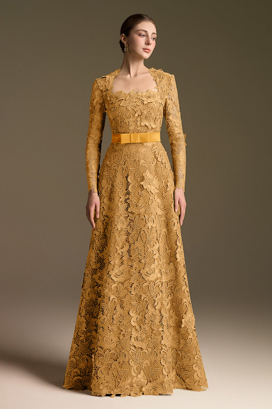 Noémie Trapeze Neck Maxi Dress 8