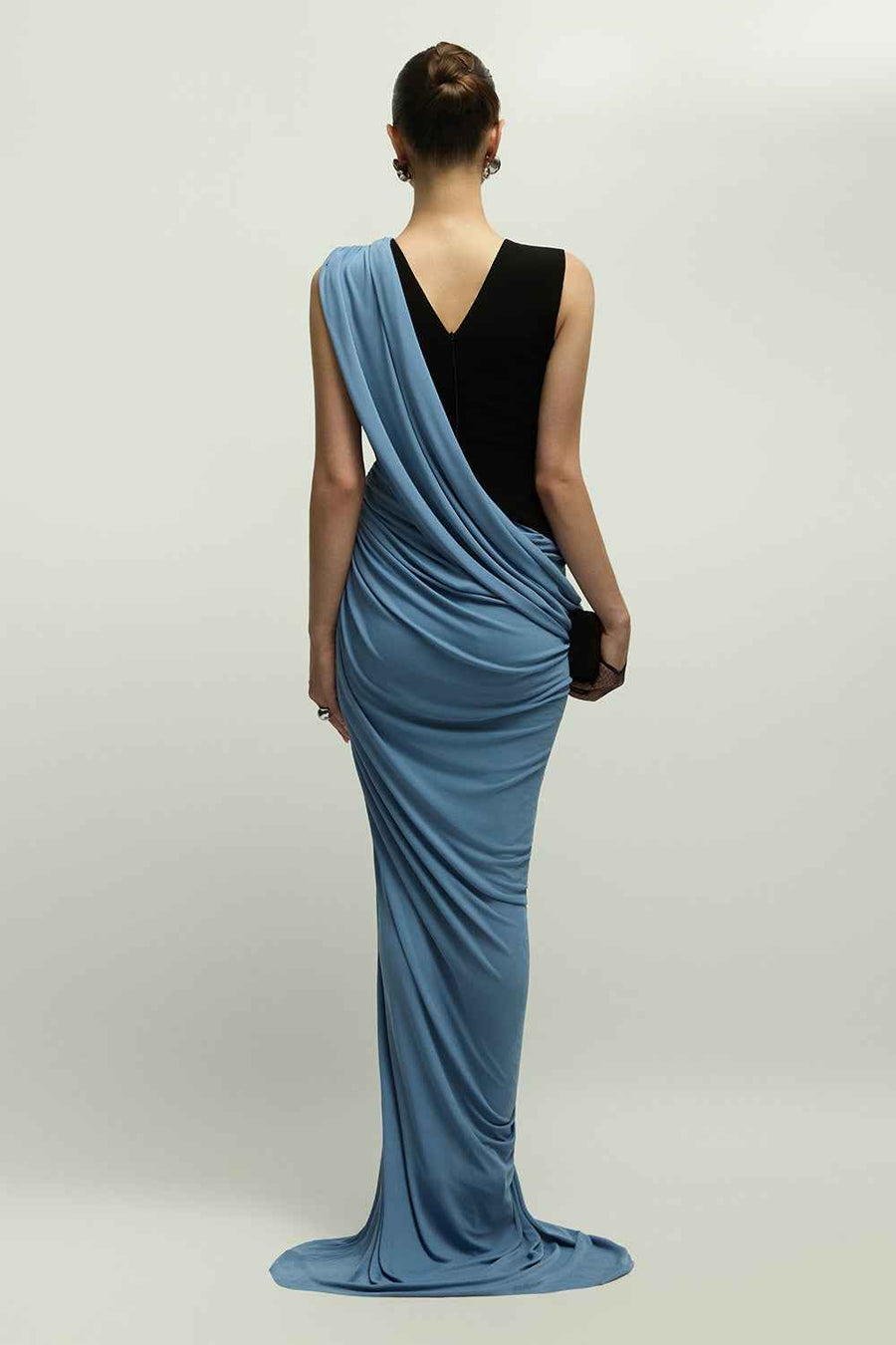 Rivoli Bodycon Draped Maxi Dress