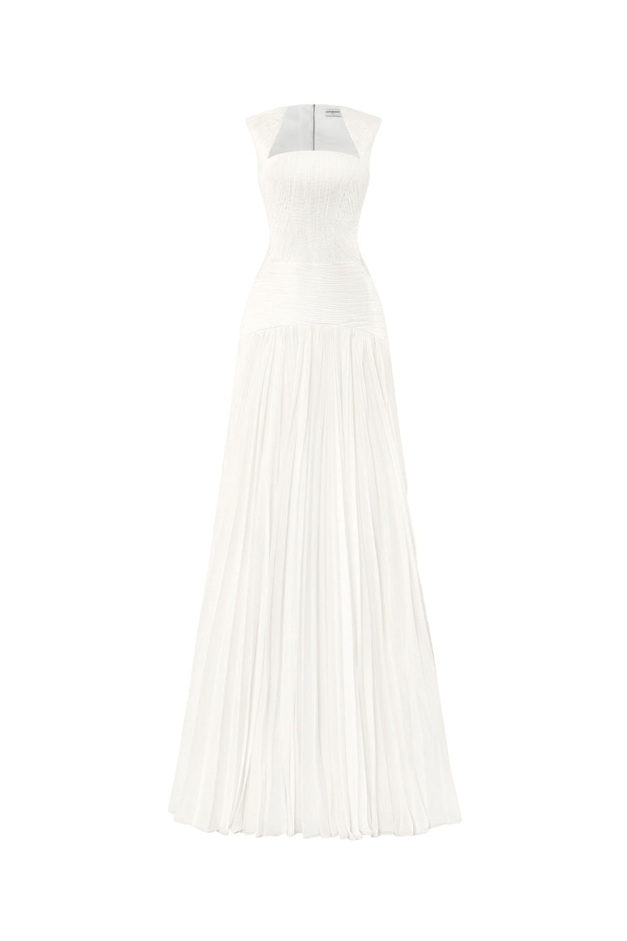 Ocean Bloom Drop Waist Cut-Out Chiffon Floor Length Dress Maxi Dress CHYMEOCHY