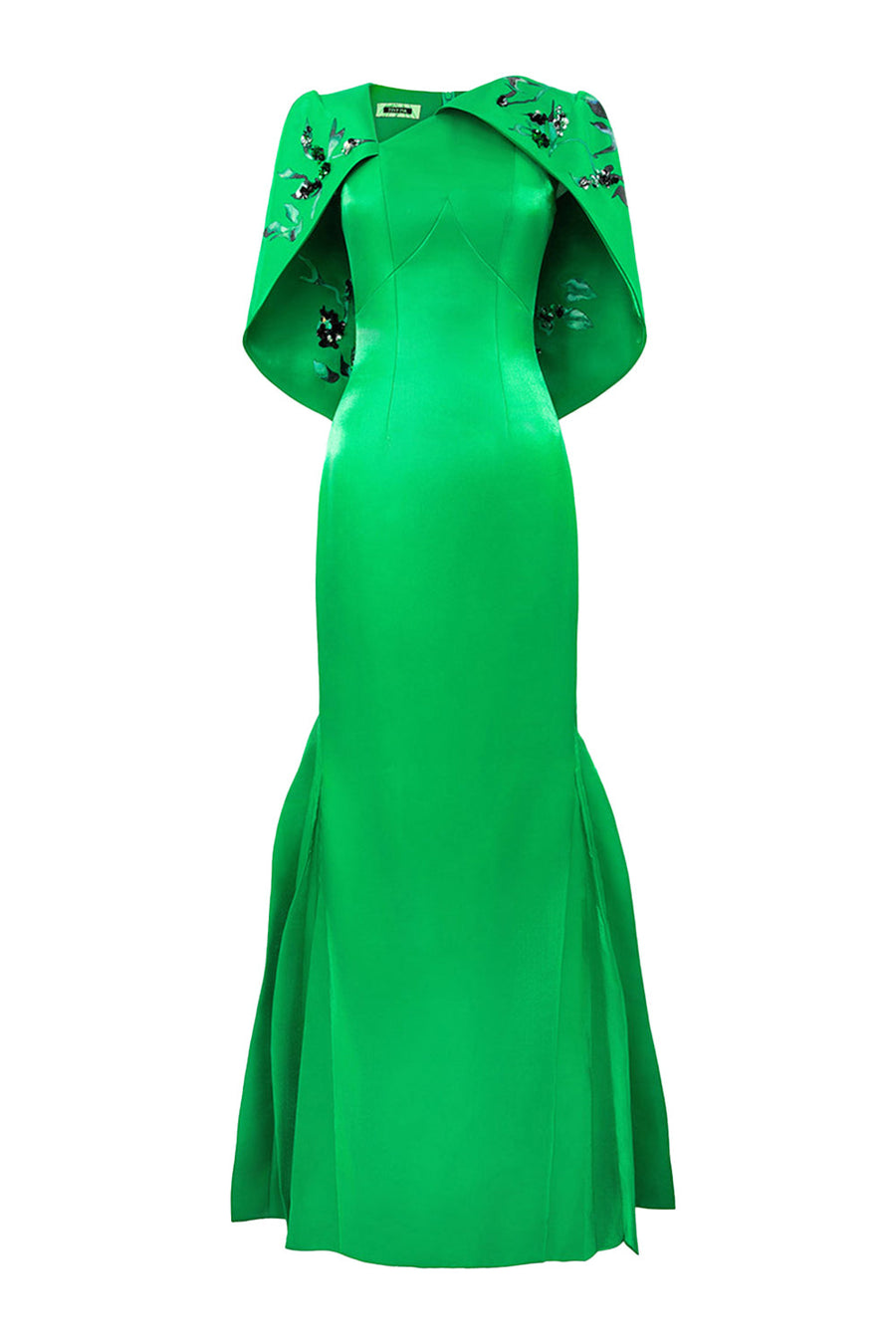 Song Of Freedom Sheath Side Pleated Zibeline Floor Length Dress 5