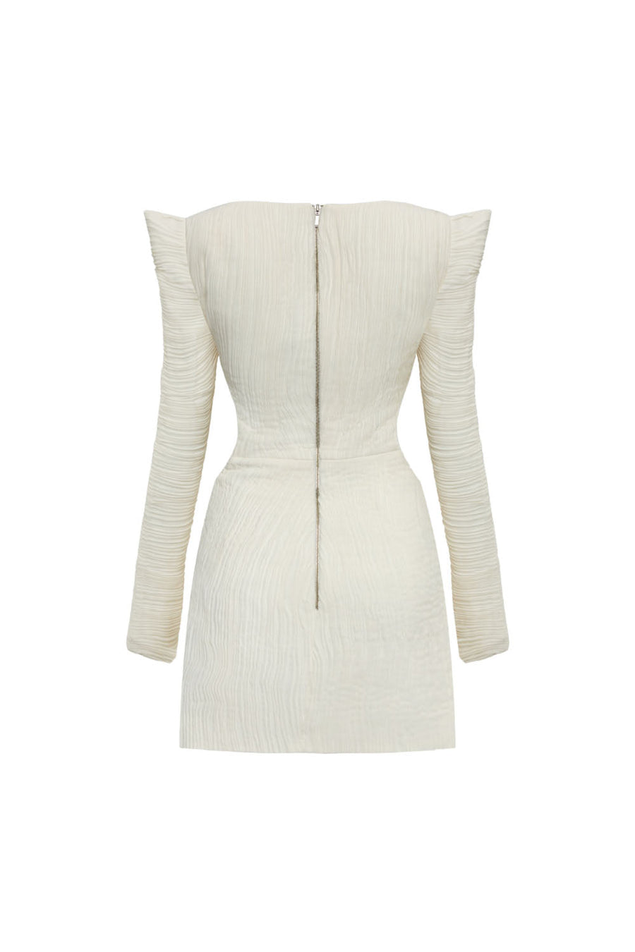 Jocelyn A-line Square Shoulder Chiffon Mini Dress Mini Dress CHYMEOCHY