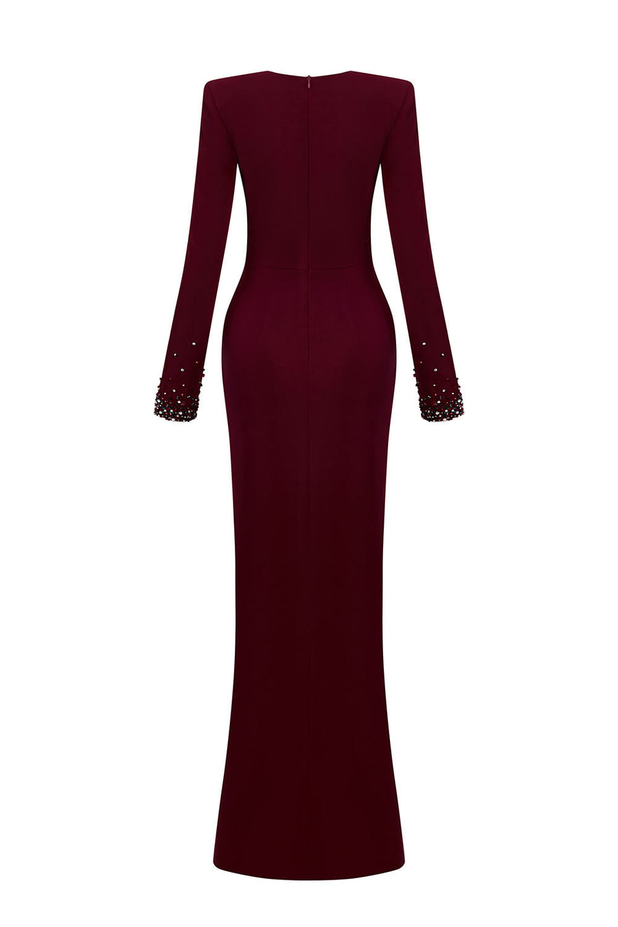 Orionis Sarong Cut-Out Silk Wool Floor Length Dress Gown Dress Calista de Minh Thanh