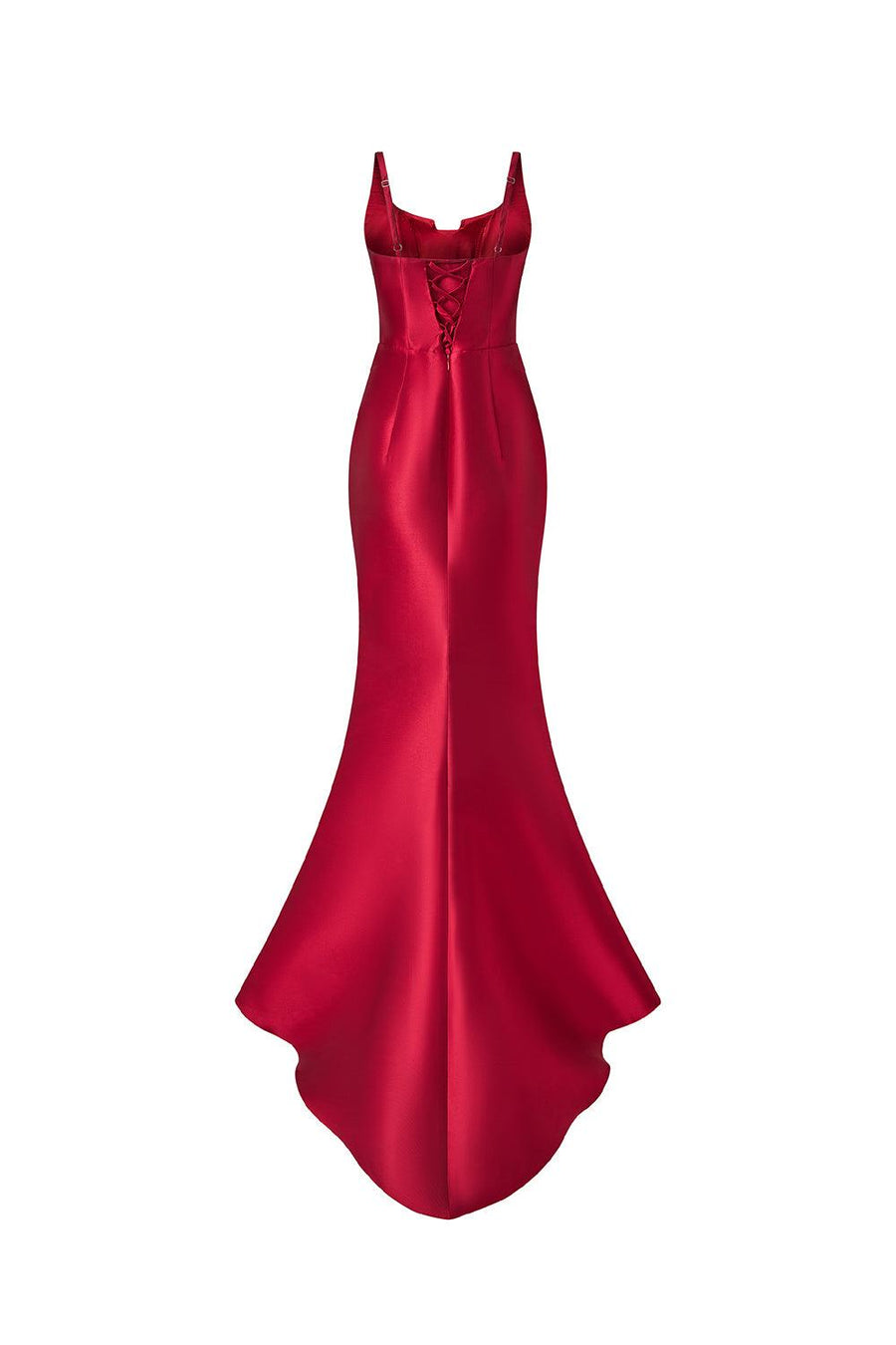 Hermeri Mermaid Flower Applique Taffeta Floor Length Set 10