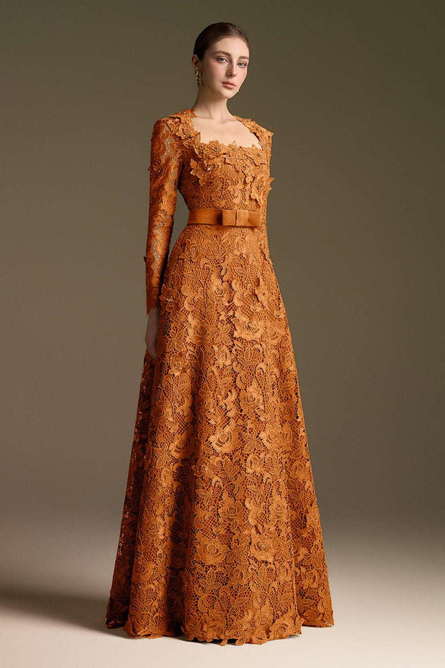 Noémie Trapeze Neck Maxi Dress 3