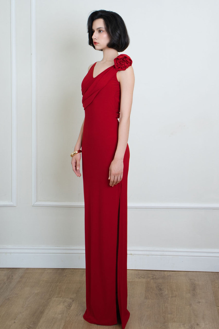 Rosea Draped Maxi Dress 4