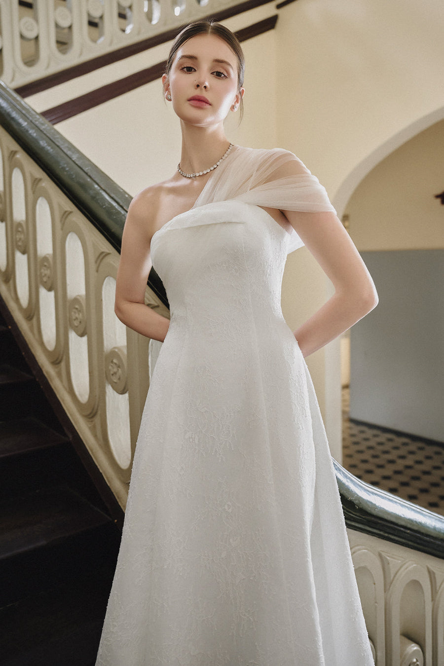 Delphine One Shoulder Midi Dress 8
