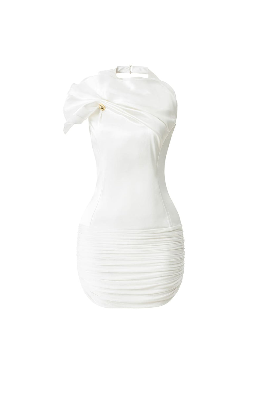 Serene Bodycon Corset Waist Silk Spandex Mini Dress 8