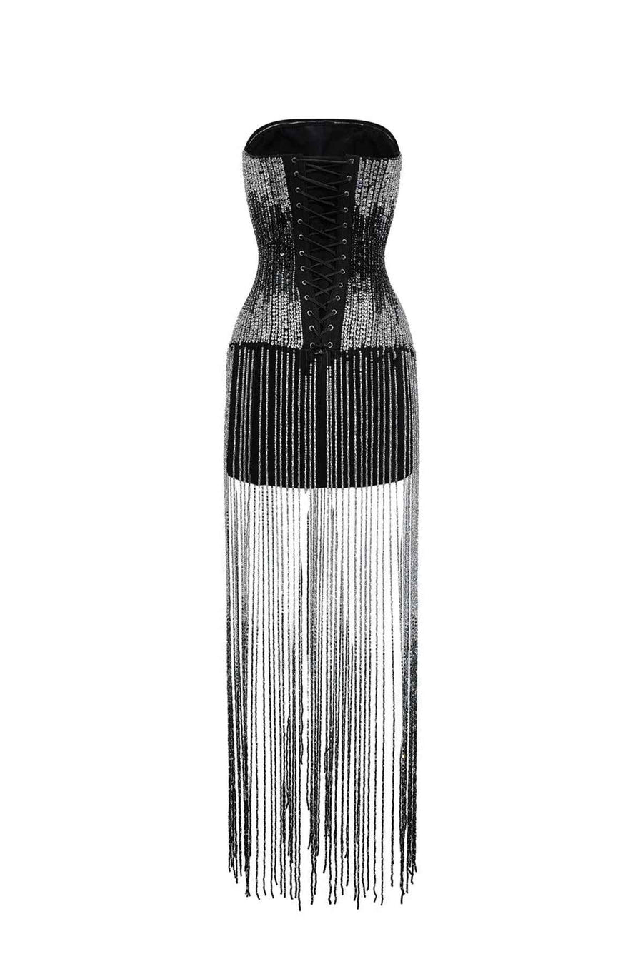 Twilight Fringe Mini Dress