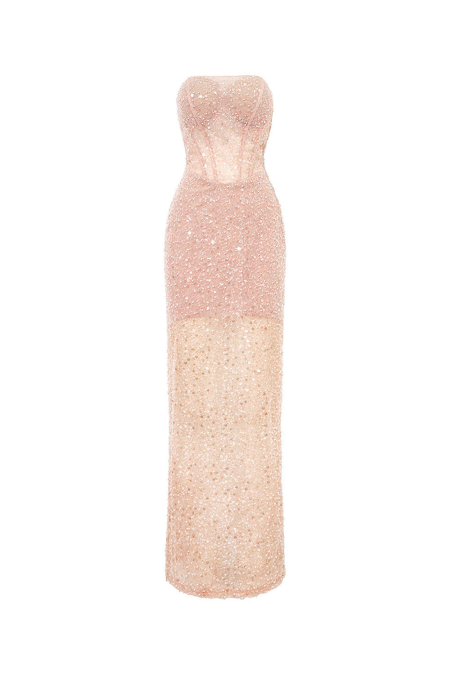 Meteor Sheath Sequin Mesh Lace Ankle Length Dress Maxi Dress Calista de Minh Thanh