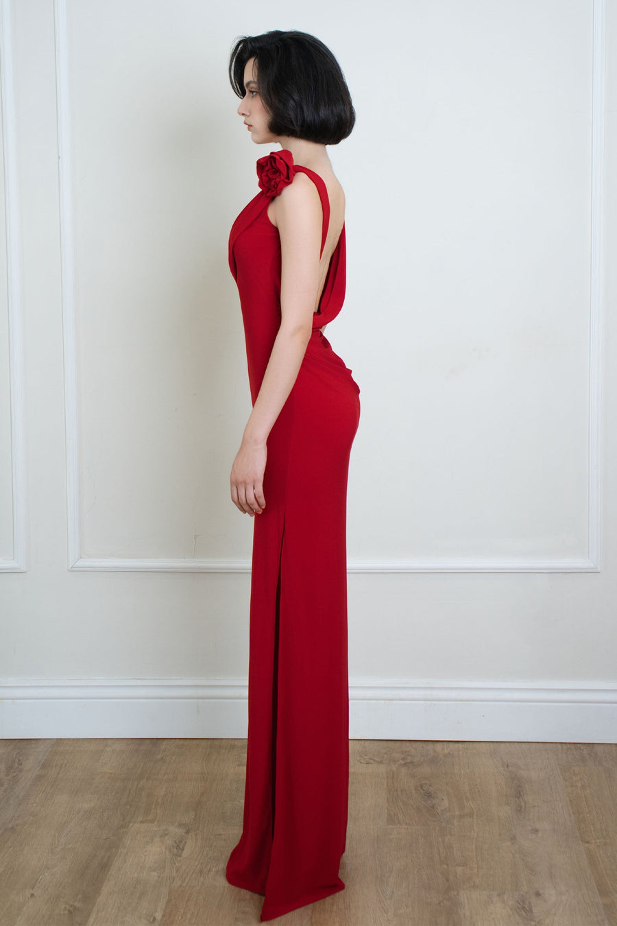 Rosea Draped Maxi Dress 3