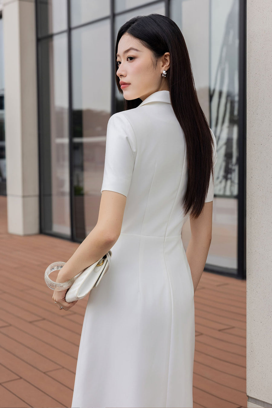 Luu Hoa Collared Midi Dress 5