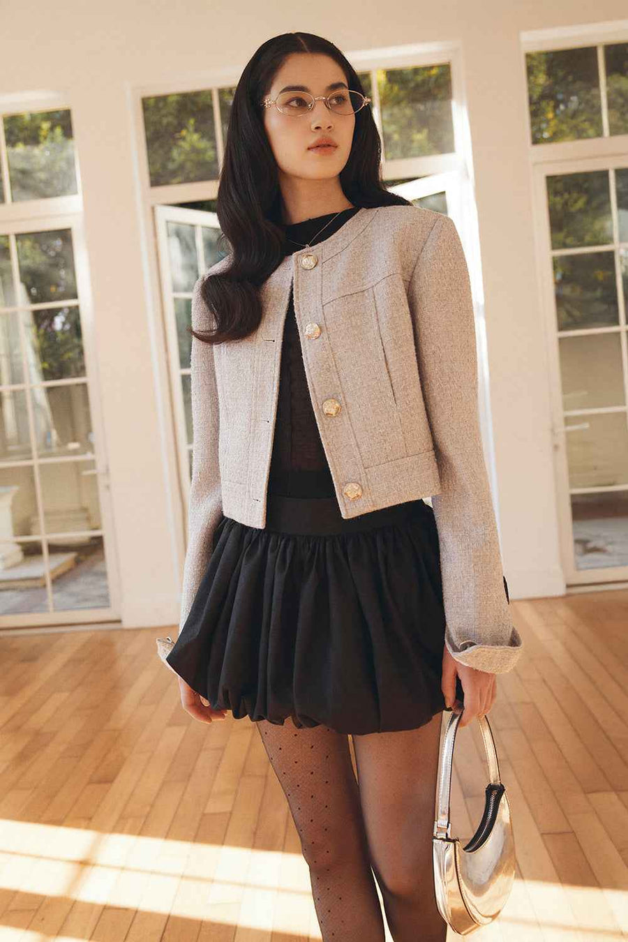 Dorian Bubble Gathering Skirt