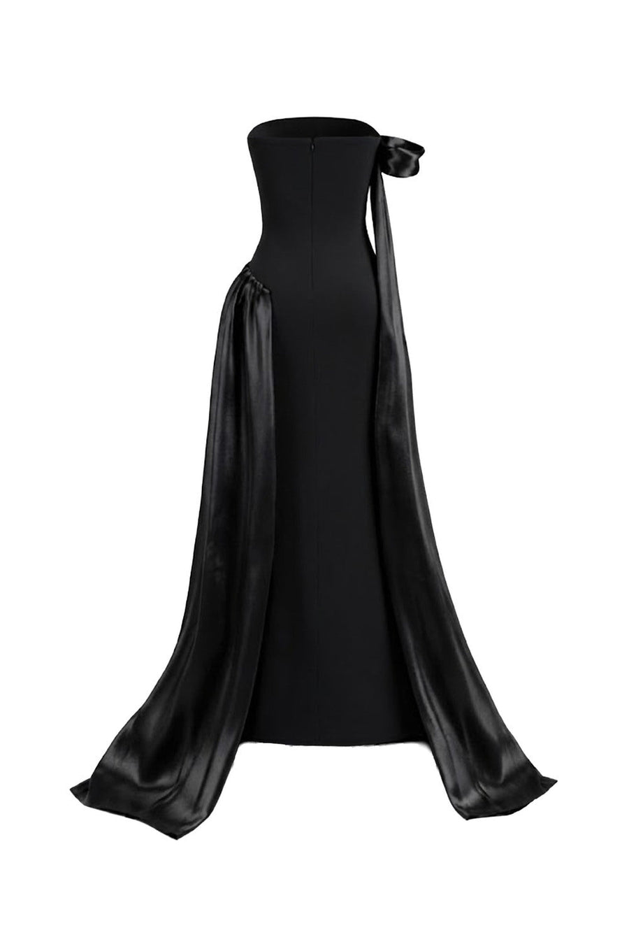 Aura Asymmetric Off-Shoulder Cotton Spandex Floor Length Dress 7