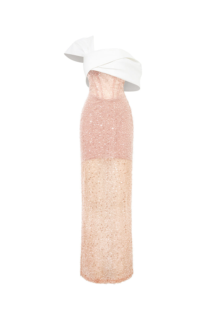 Meteor Sheath Sequin Mesh Lace Ankle Length Dress Maxi Dress Calista de Minh Thanh