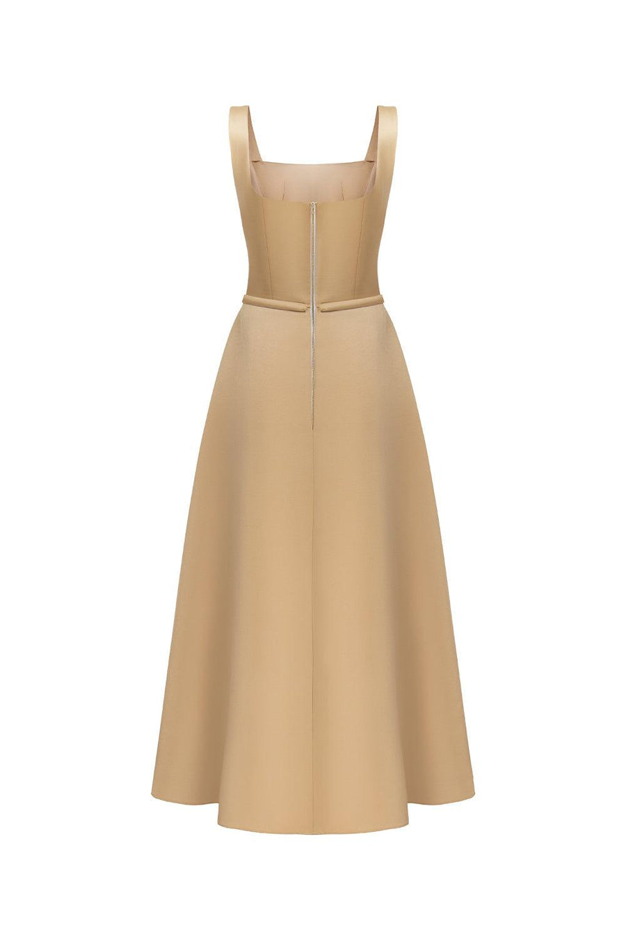 Liora A-line Loose Strap Taffeta Midi Dress Midi Dress Calista de Minh Thanh