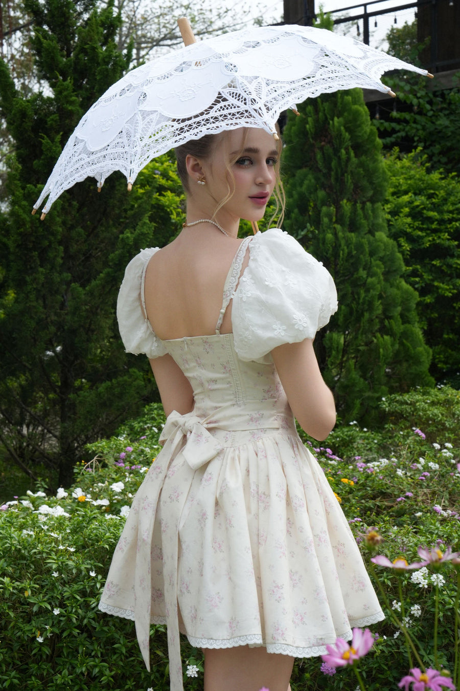 Roselune Ruched Mini Dress 5