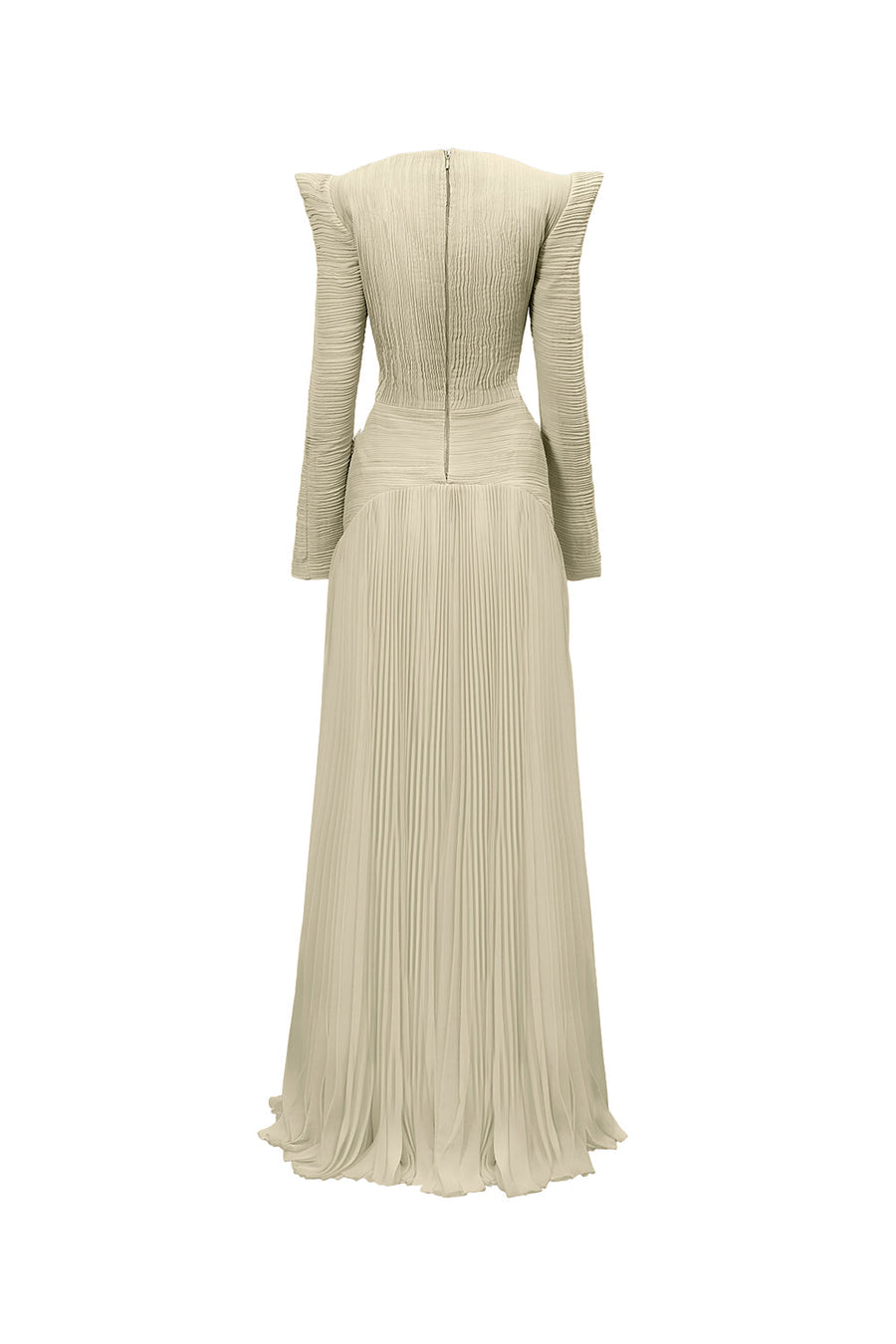 Celestial Drop Waist Square Shoulder Chiffon Floor Length Dress Maxi Dress CHYMEOCHY