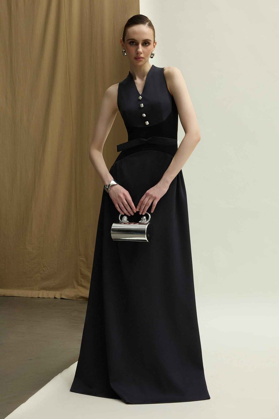 Richmond A-line Ribbon Maxi Dress