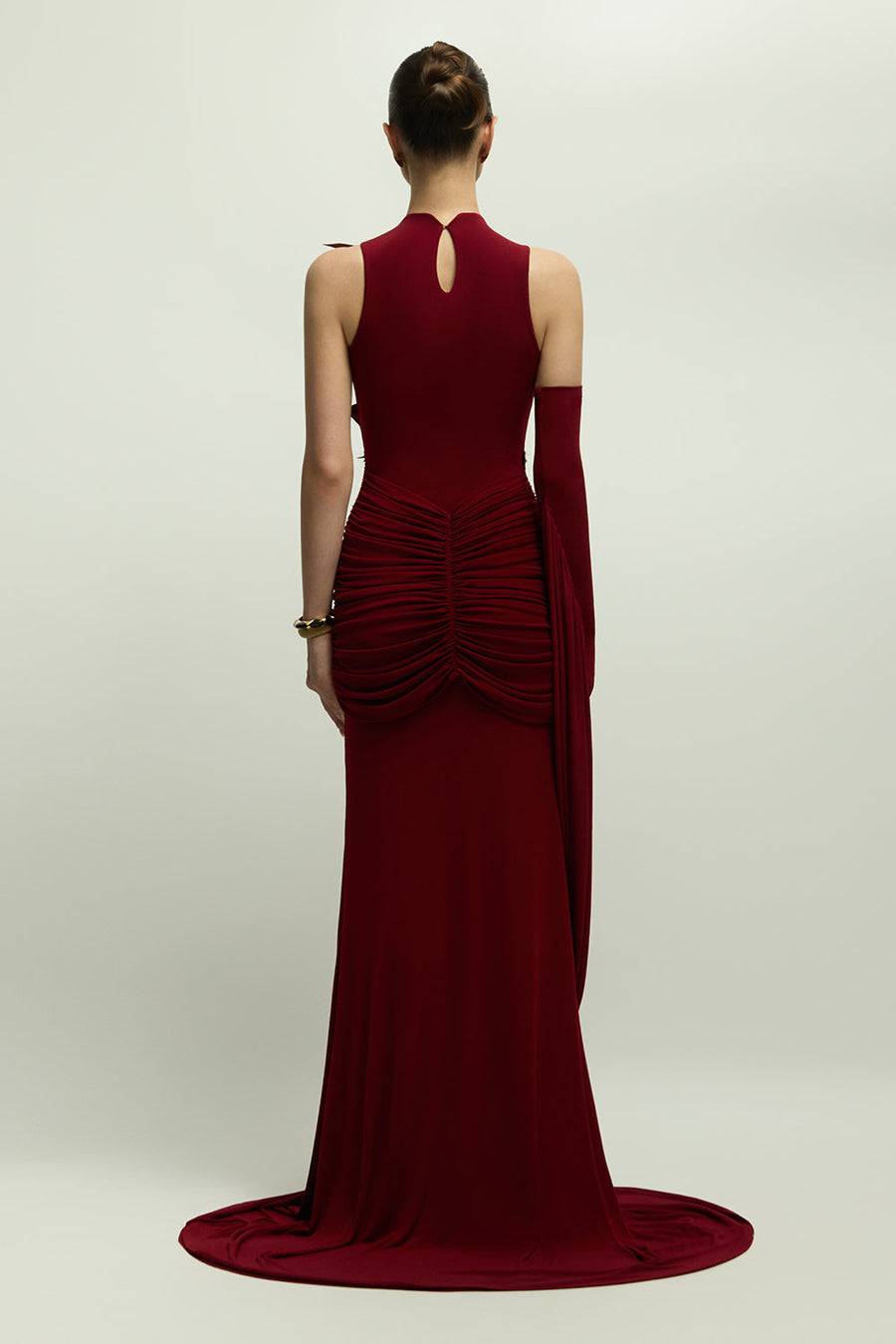 Voltaire Glove Sleeve Applique Maxi Dress 4