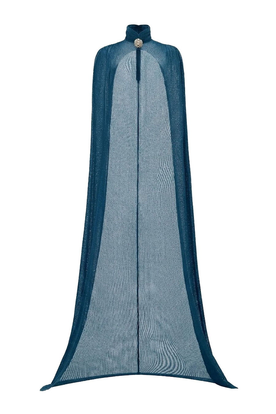 Dunessia Cape High Neck Elastic Cotton Floor Length Cape 7