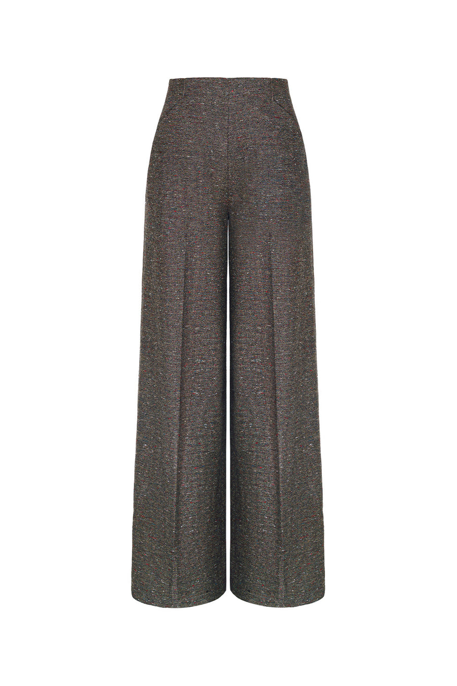 Sariyah Straight Wide Leg Tweed Floor Length Pants Pants Lecia RTW