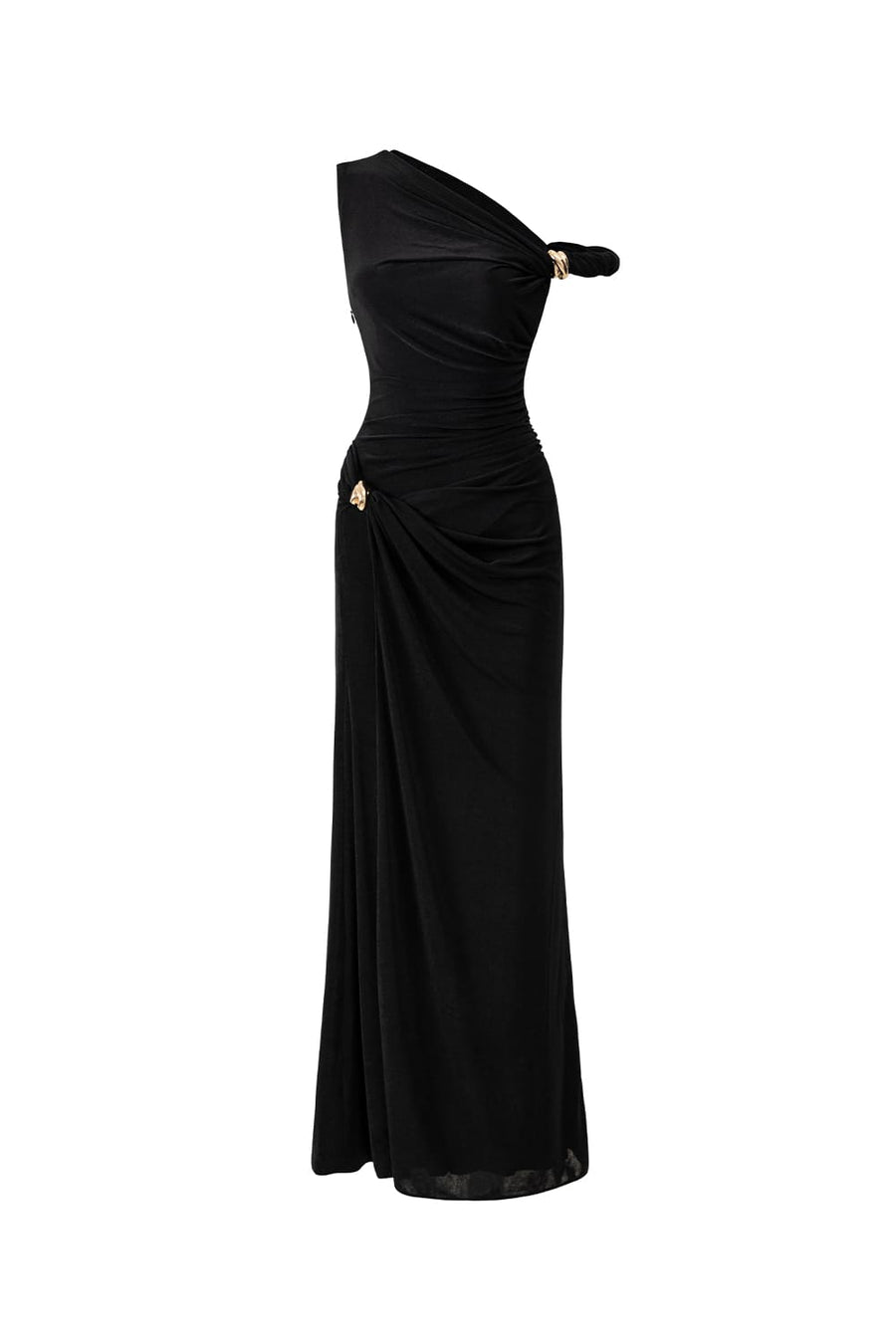 Deline Sheath Gathered Spandex Ankle Length Dress 6