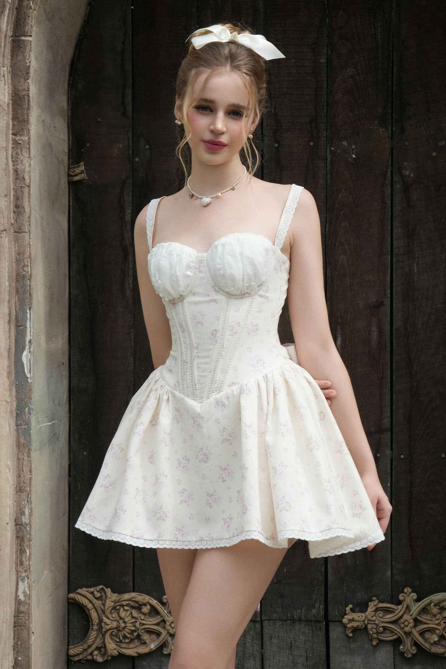 Roselune Ruched Mini Dress