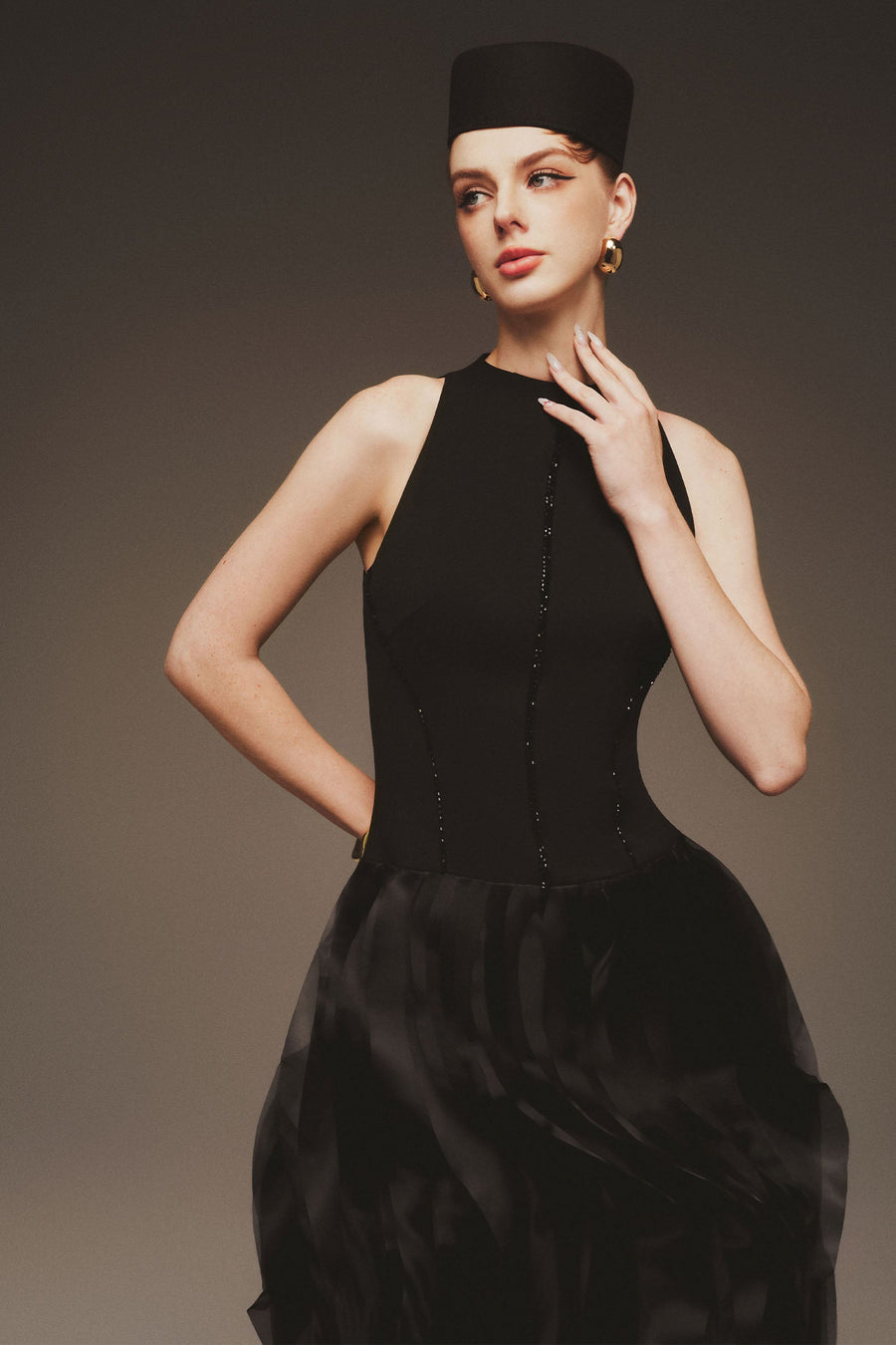 Aziel Draped Maxi Dress 6