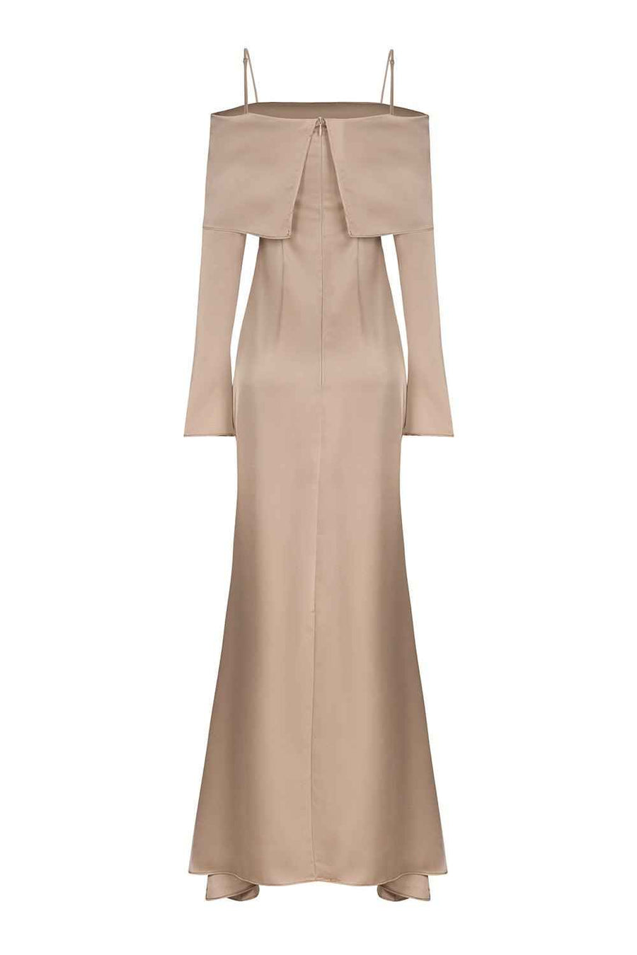 Carmel Sarong Square Neck Silk Ankle Length Dress Maxi Dress LaLING