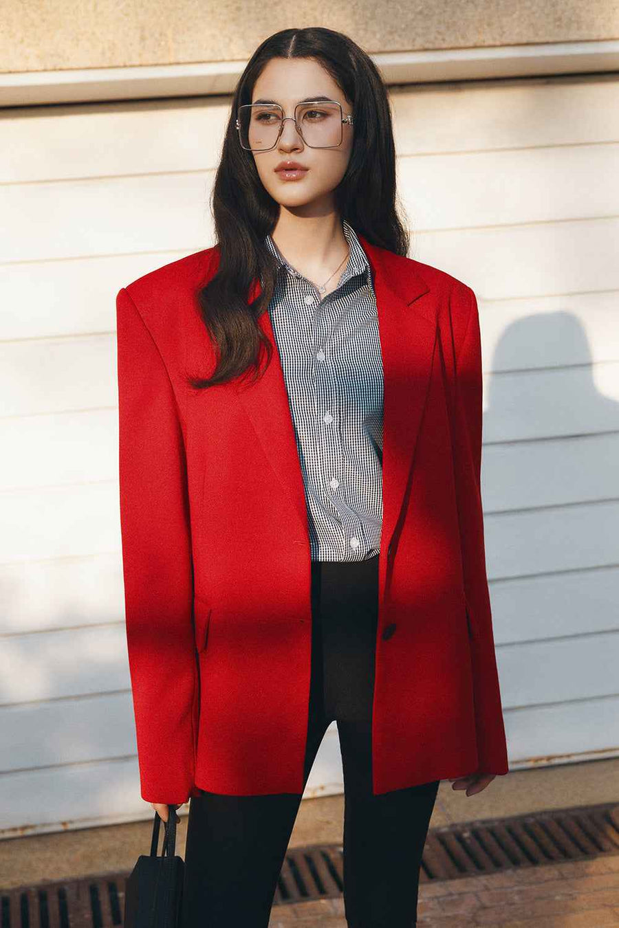 Christina Straight Cotton Blazer