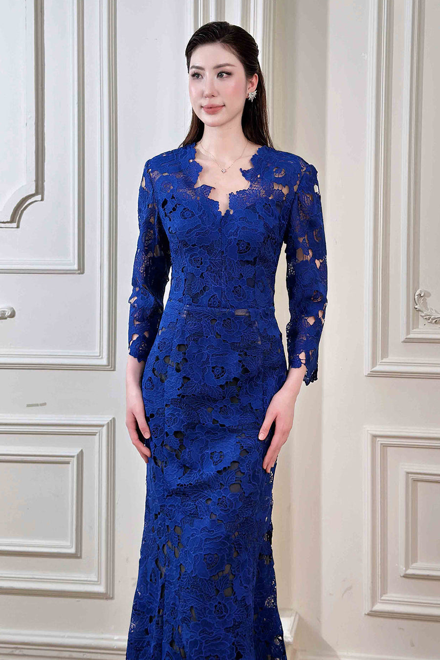 Irene V-Neck Maxi Dress 5