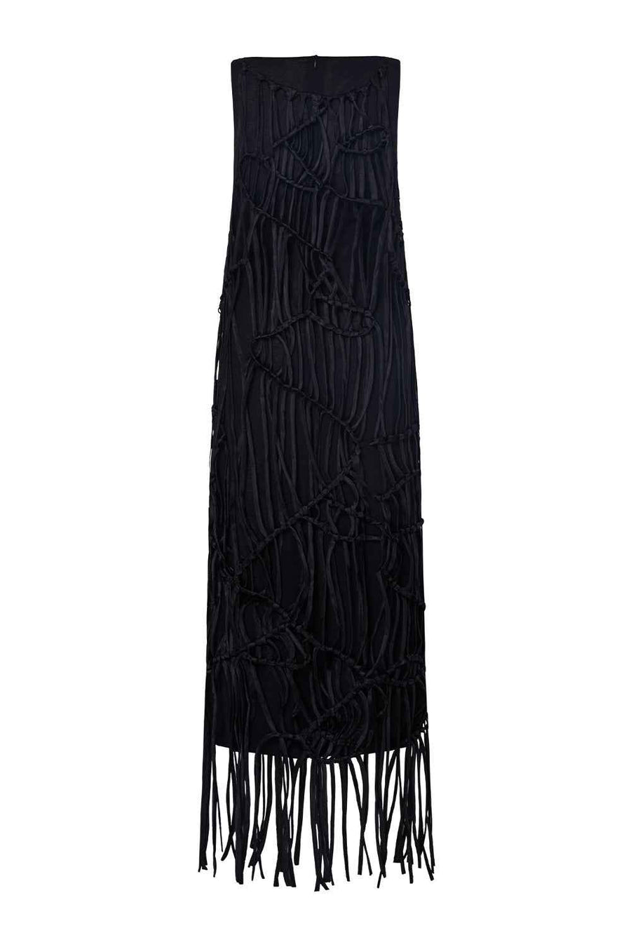 Freyja Straight Sleeveless Organza Maxi Dress Maxi Dress Lecia RTW