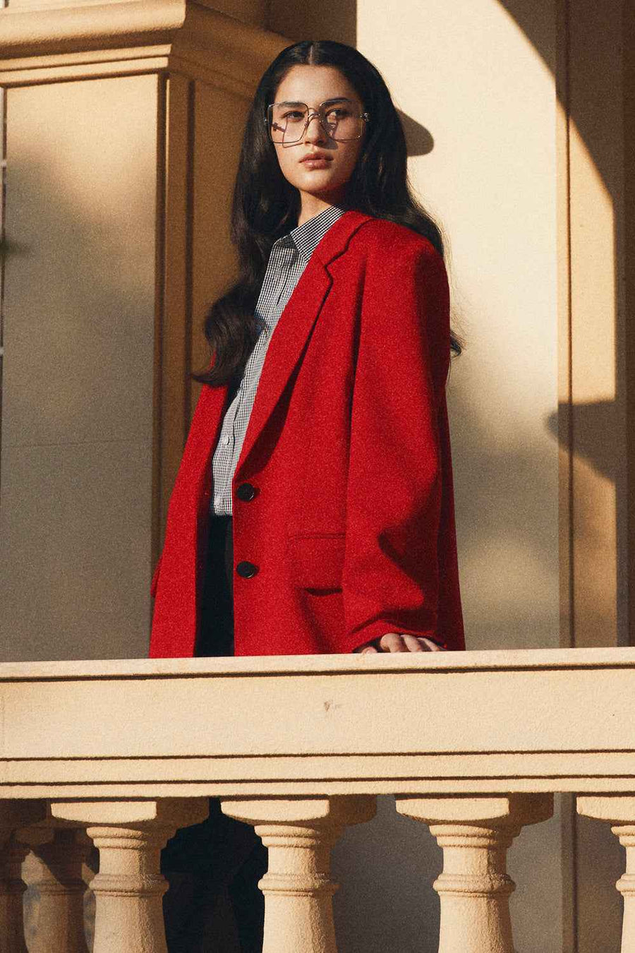 Christina Straight Cotton Blazer
